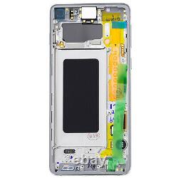 Bloc Complet Samsung Galaxy S10 Écran LCD Vitre Tactile Original blanc