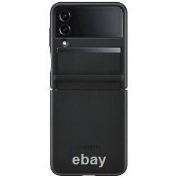 Coque Cuir Samsung Galaxy Z Flip 4 Original Samsung Série Leather Cover Noir