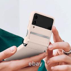 Coque Cuir pour Samsung Galaxy Z Flip 4 Original Série Leather Cover Pêche