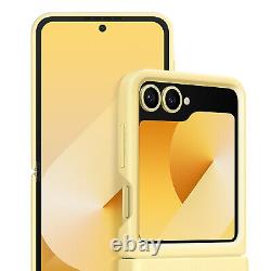 Coque Original pour Samsung Galaxy Z Flip 6 Cuir Vegan Premium Samsung Jaune