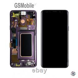 Display Ecran LCD Tactile Ecran Cadre Purple Samsung Galaxy S9 G960F Original