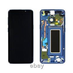 ECRAN complet original Bleu Samsung Galaxy S9 (G960F) reconditionné avec châssis