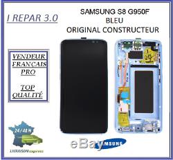 Ecran Complet Original Samsung galaxy S8 G950F Bleu