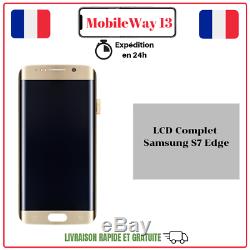 Ecran Complet Original Service Pack Samsung Galaxy S7 Edge G935 Gold / Noir