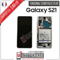 Ecran LCD Blanc Original Samsung Galaxy S21 Sm-g991b