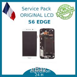 Ecran LCD Blanc Original Samsung Galaxy S6 Edge G925F
