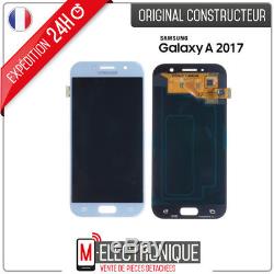 Ecran LCD Bleu Original Samsung Galaxy A5 2017 SM-A520F + adhésif