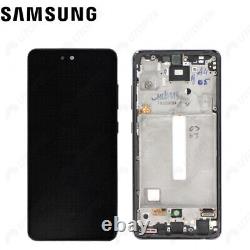 Ecran LCD Noir Avec Chassis Samsung Galaxy A52 A525f A526b Original Service Pack