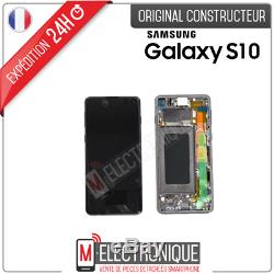 Ecran LCD Noir Original Samsung Galaxy S10 Sm- G973f