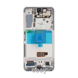 Ecran LCD Original Service Pack Samsung Galaxy S22 Blanc (gh82-27520b) -tva