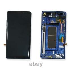 Ecran LCD Vitre Tactile Chassis Original Samsung Galaxy Note 8 Sm- N950f Bleu