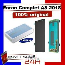 Ecran LCD Vitre Tactile Noir Original Samsung Galaxy A8 2018 SM-A530F