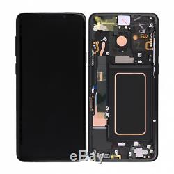 Ecran LCD Vitre Tactile Noir Original Samsung Galaxy S9 G960F Complet Chassis