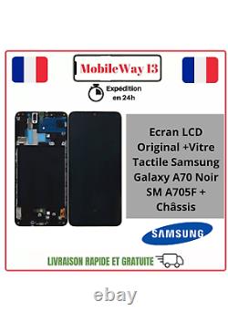 Ecran Lcd+vitre Tactile Original Samsung Galaxy A70 Sm-a705f Avec Chassis Tva