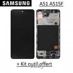 Ecran OLED Samsung Galaxy A51 A515F Noir Original + outil