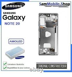Ecran Oled Samsung Galaxy Note 20 / SM-N981B 100% ORIGINAL Gris Bronze Vert