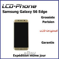 Ecran Samsung Galaxy S6 Edge Or LCD Original + Vitre Tactile