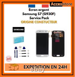Ecran argent Samsung Galaxy S7 G930F GH97-18523B ORIGINAL