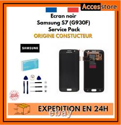 Ecran noir Samsung Galaxy S7 G930F GH97-18523A ORIGINAL