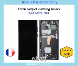 Ecran samsung galaxy S22 Ultra original service pack Noir