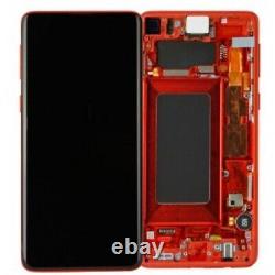 LCD Ecran Complet Original rouge samsung Galaxy S10 (G973F) service pack