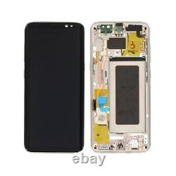 LCD Ecran Complet Original samsung Or Galaxy S8 (G950F) service pack + châssis