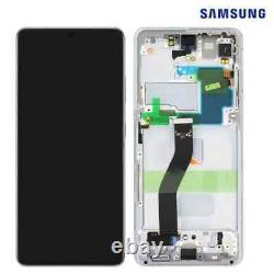 LCD Ecran Original argenté samsung Galaxy S21 Ultra 5G G998B service pack