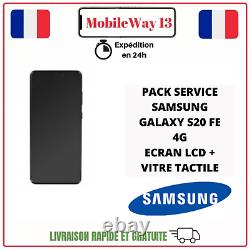 LCD Original Pack Service Samsung Galaxy S20 Fe Fan Edition 4g Sm-g780f Noir