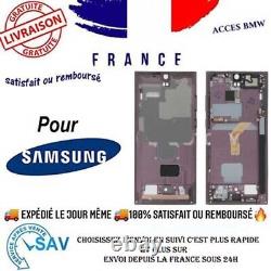 Original Châssis Central Bordeaux Pour Samsung Galaxy S22 Ultra (S908B)