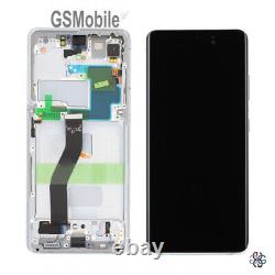 Original Display LCD Cadre Excl. Cam Argent Samsung Galaxy S21 Ultra 5G G998