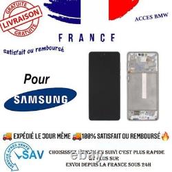 Original Ecran Complet Oled Et Vitre Tactile Blanc Pour Samsung Galaxy A73 5G