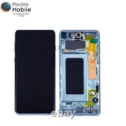 Original Ecran LCD Bleu Sur Châssis Pour Samsung Galaxy S20 G980F (Sans Cam)