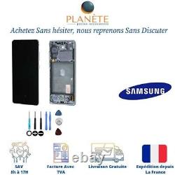 Original Ecran LCD Complet Blanc Sur Châssis Pour Samsung Galaxy S20 FE 5G G781B
