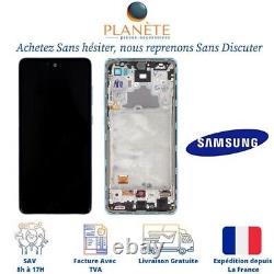 Original Ecran LCD Complet Bleu Sur Châssis Pour Samsung Galaxy A72 A725/A726B
