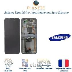 Original Ecran LCD Complet Bleu Sur Châssis Pour Samsung Galaxy Z Flip 4 (F721B)