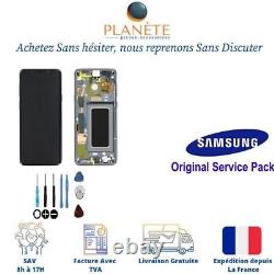 Original Ecran LCD Complet Gris Sur Châssis Pour Samsung Galaxy S9+ G965F