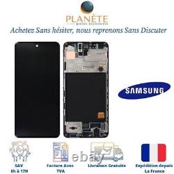 Original Ecran LCD Complet Noir Sur Châssis Pour Samsung Galaxy A51 (A515F)