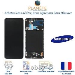 Original Ecran LCD Complet Noir Sur Châssis Pour Samsung Galaxy A70 (A705F)