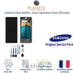 Original Ecran LCD Complet Noir Sur Châssis Pour Samsung Galaxy S10 5G G977F