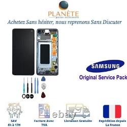 Original Ecran LCD Complet Noir Sur Châssis Pour Samsung Galaxy S10 G973F