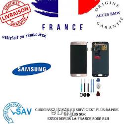 Original Ecran LCD Complet Rose Sans Châssis Pour Samsung Galaxy S7 (G930F)