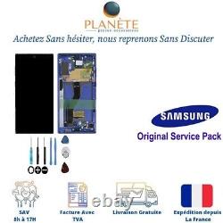 Original Ecran LCD Complet Sur Châssis Bleu Pour Samsung Galaxy Note 10+ N975F