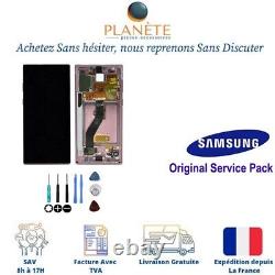 Original Ecran LCD Complet Sur Châssis Rose Pour Samsung Galaxy Note 10 N970F
