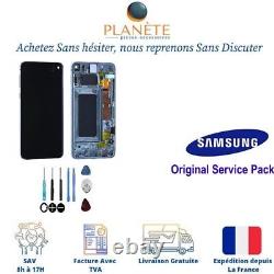Original Ecran LCD Complet Vert Prisme Sur Châssis Pour Samsung Galaxy S10e G970