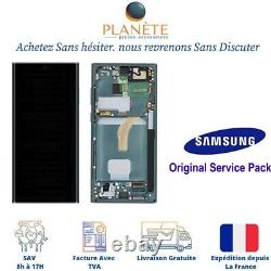 Original Ecran LCD Complet Vert Sur Châssis Pour Samsung Galaxy S22 Ultra S908