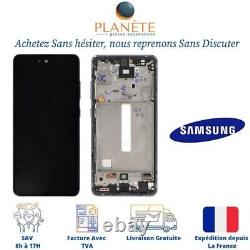 Original Ecran LCD Complet Violet Sur Châssis Pour Samsung Galaxy A52 A525F/A526