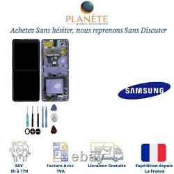 Original Ecran LCD Complet Violet Sur Châssis Pour Samsung Galaxy Z Flip (F700F)