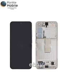 Original Ecran LCD Crème Sur Châssis Pour Samsung Galaxy S23 (S911B)