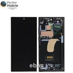 Original Ecran LCD Graphite / Rouge Sur Châssis Samsung Galaxy S23 Ultra (S918B)