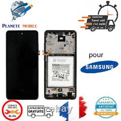 Original Ecran Noir Pour Samsung Galaxy A52 A525F/A526B Avec Châssis et Batterie